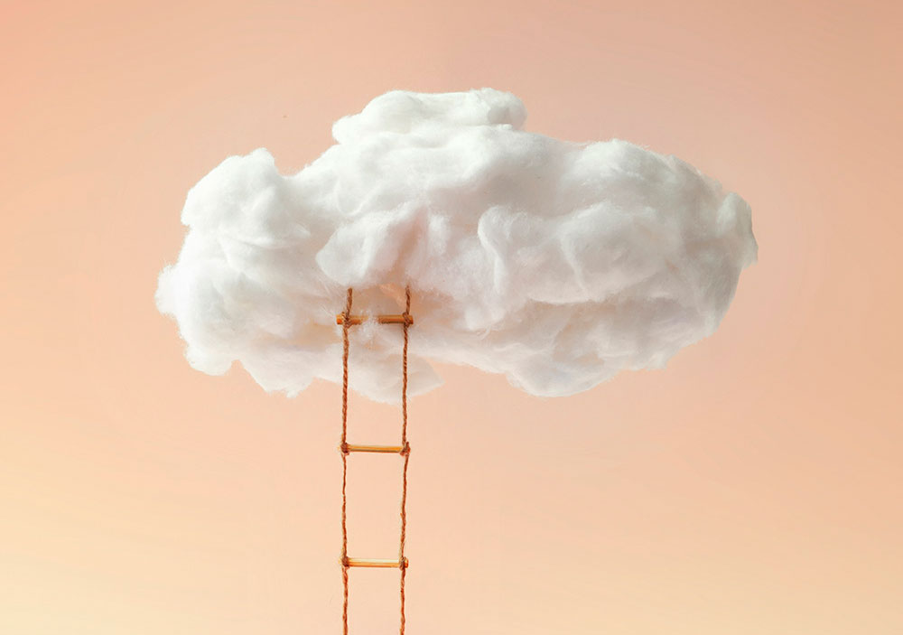 Step,Ladder,Leading,To,Clouds,.,Growth,,Future,,Development,Concept.